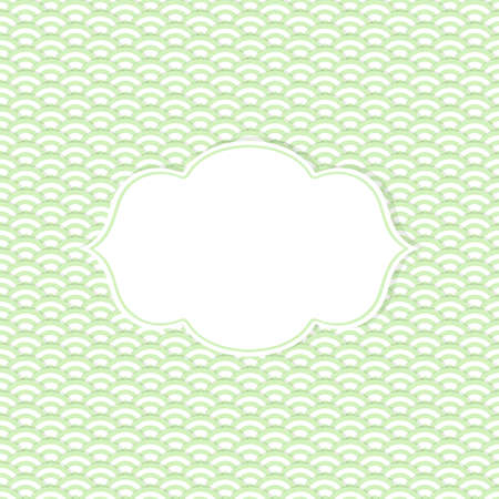 Frame in retro style on seamless background.のイラスト素材