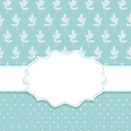 Frame with nature patternのイラスト素材