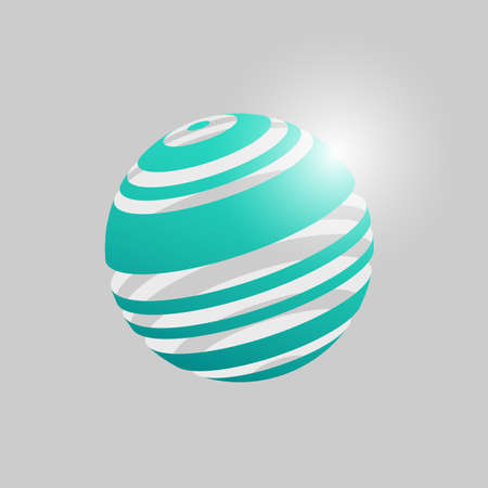 The Abstract 3d techno icon. Vector illustration.のイラスト素材