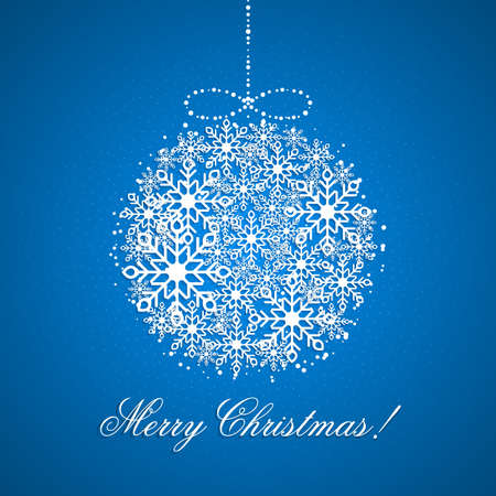 This is a background with a Christmas ballのイラスト素材