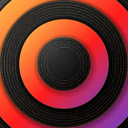 Bright abstract background with golden dots texture. 

Vector illustration.のイラスト素材