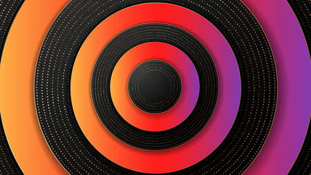 Bright abstract background with golden dots texture. 

Vector illustration.のイラスト素材