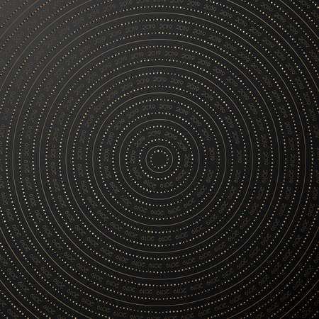 Black abstract background with golden text. Greeting 

design for the new year 2019 and Christmas. Vector 

illustration.のイラスト素材