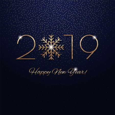 This is a festive 2019 new year designのイラスト素材