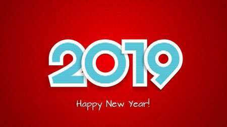 This is a bright 2019 New year backgroundのイラスト素材