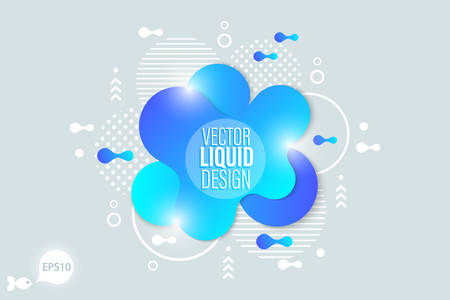 The modern vector liquid form design elementsのイラスト素材