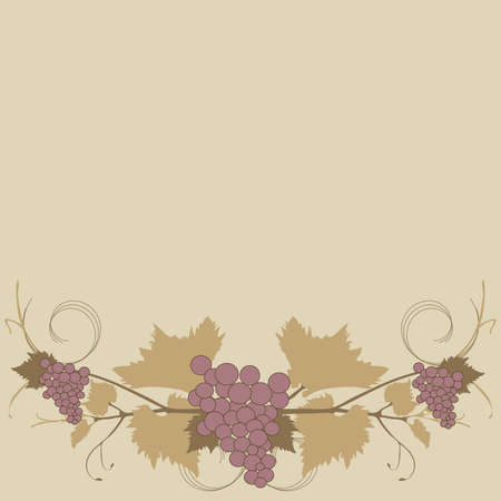 Vintage grape background のイラスト素材
