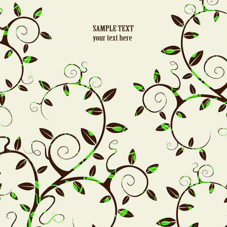 Tree branches background. Vector illustration.のイラスト素材