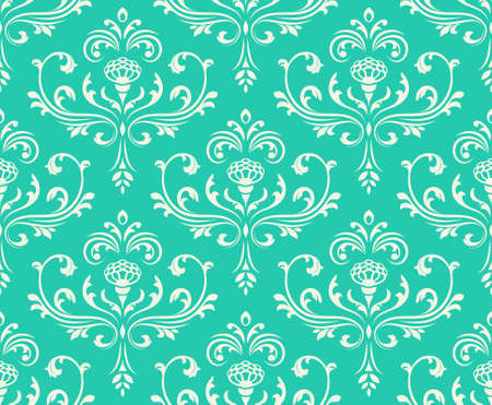 Classic seamless floral ornate background. Vector illustration.のイラスト素材