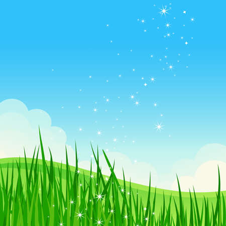 Shiny rainbow. Vector illustration.のイラスト素材