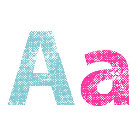 Multicolor grunge letters のイラスト素材