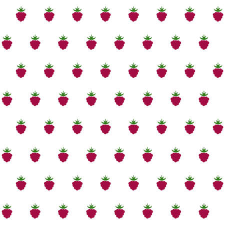 Sample seamless raspberry background. Vector illustration.のイラスト素材