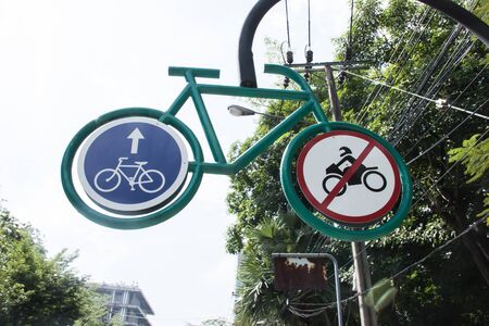 bicycle sign symbolの写真素材