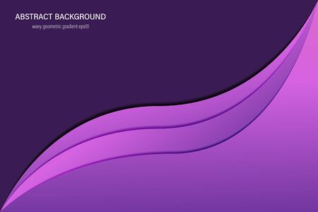 Abstract violet trend , wavy geometric background. Trendy gradient curve shapes. vector illustration eps10.のイラスト素材