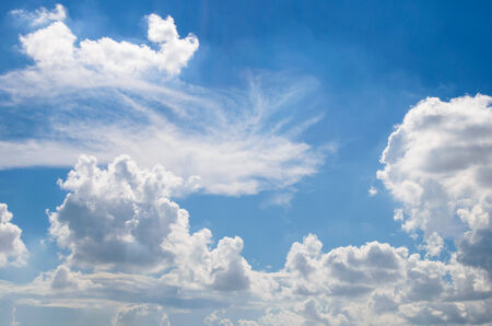 blue sky with fresh air in summer dayの写真素材