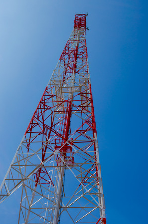 telephone tower for signal of mobile phoneの写真素材
