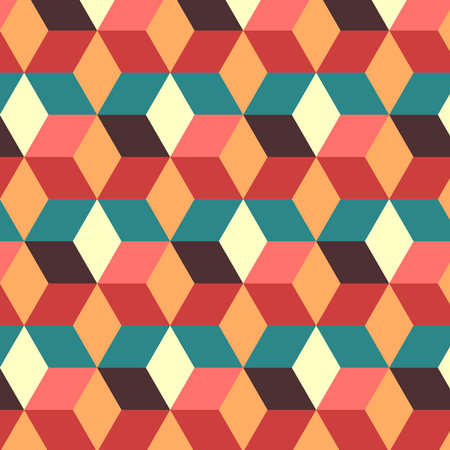 Cube Seamless patternのイラスト素材