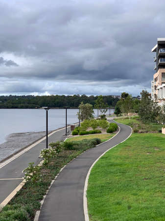 Street view at Rhodes, Sydneyの写真素材