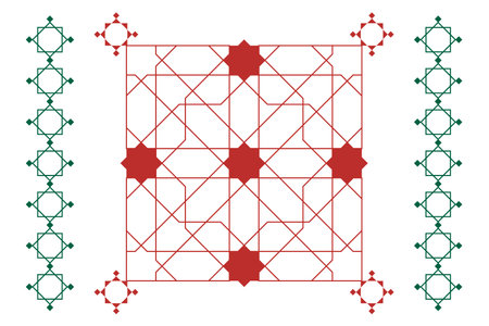 Morocco pattern Vectors. Islamic pattern. Geometric mandala. vintage tiles patterns antique seamless...