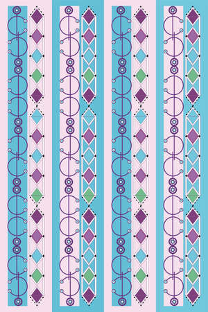 Ethnic seamless pattern with Moroccan, Berber, Mexican motives. Tribal kilim. Geometric design. Tribal seamless pattern, Berber native signs ,ethnic background.のイラスト素材