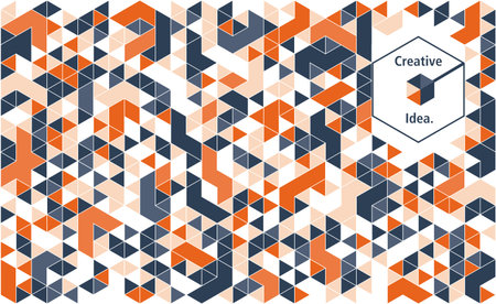 Bauhaus abstract pattern, geometric background, vector circle, square, triangle and circle shape...