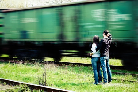 Happy Couple in Love. Romantic Relationshipの写真素材