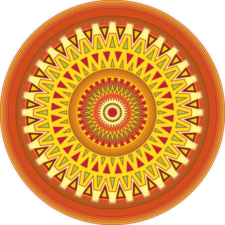 Ornament in the circle. Vector illustrationのイラスト素材