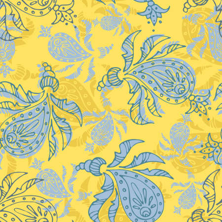 Paisley seamless patternのイラスト素材