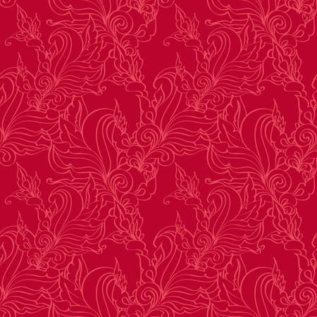 Seamless pattern. Antique ornament. Geometric stylish background. Vector repeating textureのイラスト素材