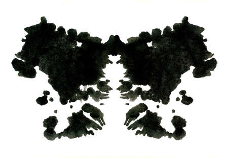 Rorschach inkblot test illustrationの写真素材