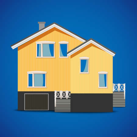 vector private house のイラスト素材