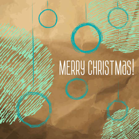 Christmas balls hand-drawn style sketchのイラスト素材