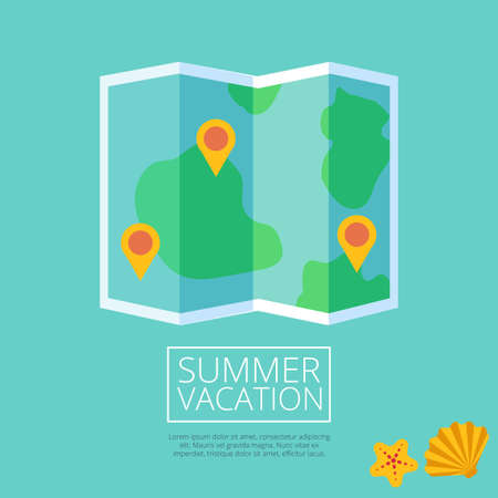 Flat colored location iconのイラスト素材