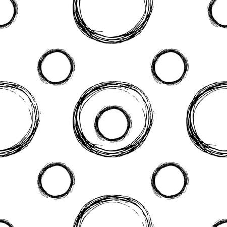 Seamless stylish hand drawn pattern.のイラスト素材