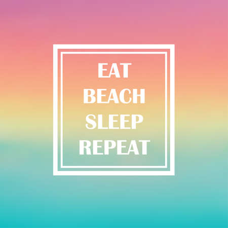 quote summer beachのイラスト素材