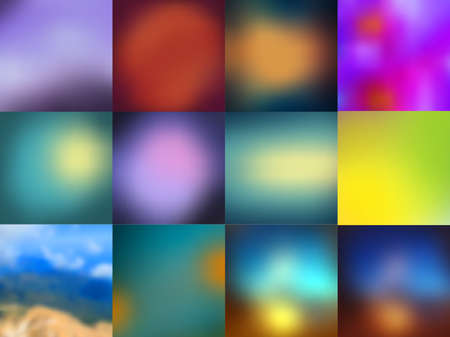 Abstract colorful blurred vector backgrounds.のイラスト素材