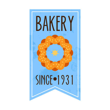 Collection of vintage retro bakery logoのイラスト素材
