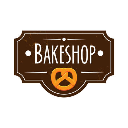 Collection of vintage retro bakery logoのイラスト素材