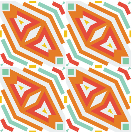 Seamless vector geometric rhombus color pattern background