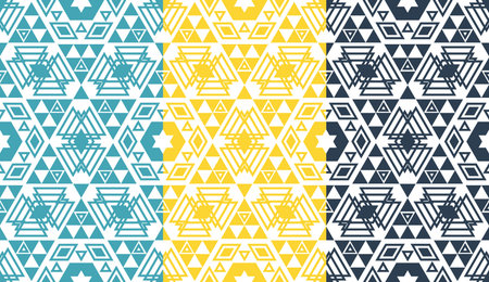 Retro different vector seamless patterns tiling. Endless texture can be used for wallpaper, pattern...