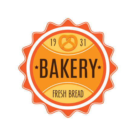 Collection of vintage retro bakery logoのイラスト素材