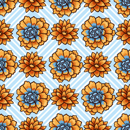 Trend of succulents patterns. Bright seamless patterns for fabrics  prints  scrapbooking  smart phones  wallpaper.のイラスト素材
