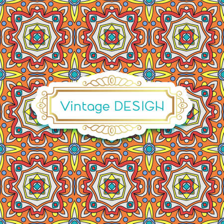 Antique, vintage background azulejos in Portuguese tiles style. Pattern for invitations, greeting cards happy birthday, Portuguese weddings.のイラスト素材