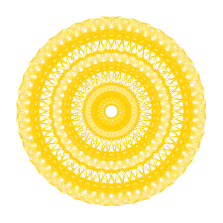 Guilloche pattern rosette for  play money or other security papers    Guilloche for certificate, diploma, voucher, currency Vector Illustrationのイラスト素材