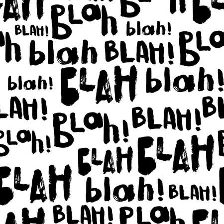 Blah blah  blah seamless pattern. And so on.のイラスト素材