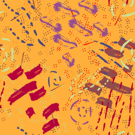 Safari pattern on striped backgroundのイラスト素材