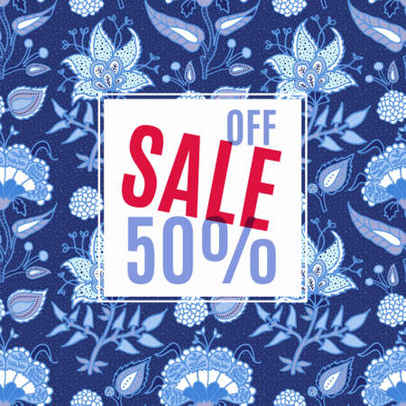 Banner Sale, 50 discount.のイラスト素材