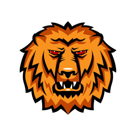 Mascot the muzzle of a lion.のイラスト素材