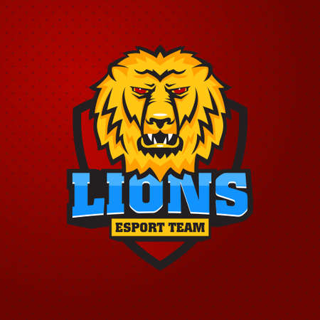 Mascot the muzzle of a lion.のイラスト素材