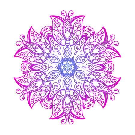 Mandala banner, Indian style.のイラスト素材